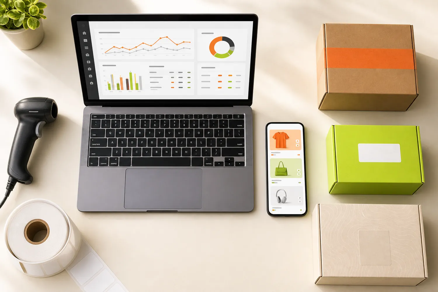 Professional multi-channel eCommerce store management workspace